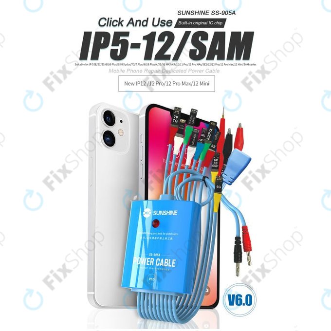 SunShine SS-905A set kabela za napajanje (iPhone 5S - 12 Pro Max, Samsung)