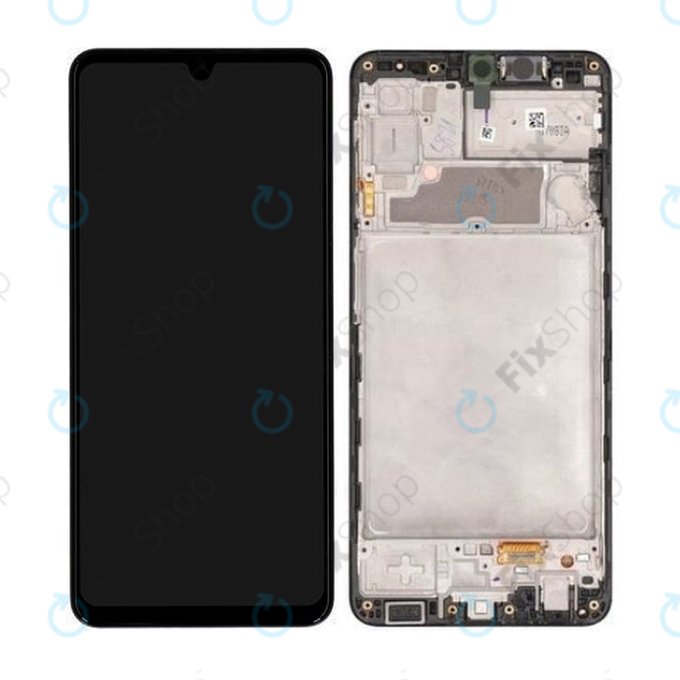 Samsung Galaxy A22 A225F - LCD zaslon + zaslon osjetljiv na dodir + okvir (crni) - GH82-25944A, GH82-26047A Originalni servisni paket