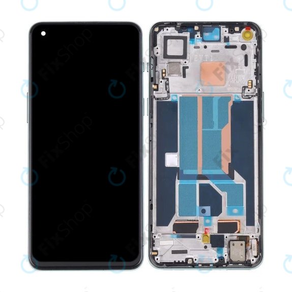 OnePlus Nord 2 5G - LCD zaslon + zaslon osjetljiv na dodir + okvir (Green Woods) OLED