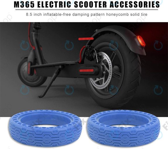 Xiaomi Mi Electric Scooter 1S, 2 M365, Essential, Pro, Pro 2 - Izdržljiva puna guma bez zračnica (Tip 1) (Blue)