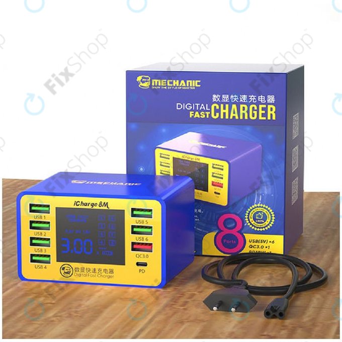 Mechanic iCharge 8M - USB stanica za punjenje s USB-C i USB 3.0