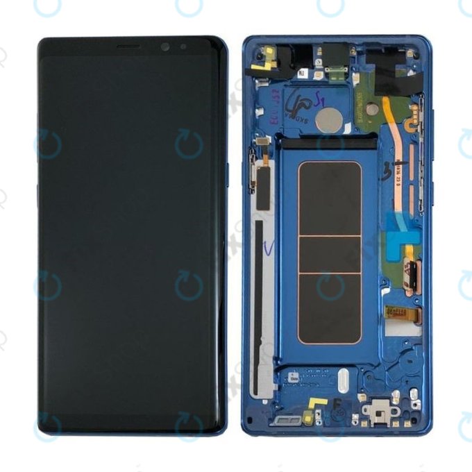 Samsung Galaxy Note 8 N950F - LCD zaslon + zaslon osjetljiv na dodir + okvir (Deep Sea Blue) - GH97-21065B, GH97-21066B Originalni servisni paket