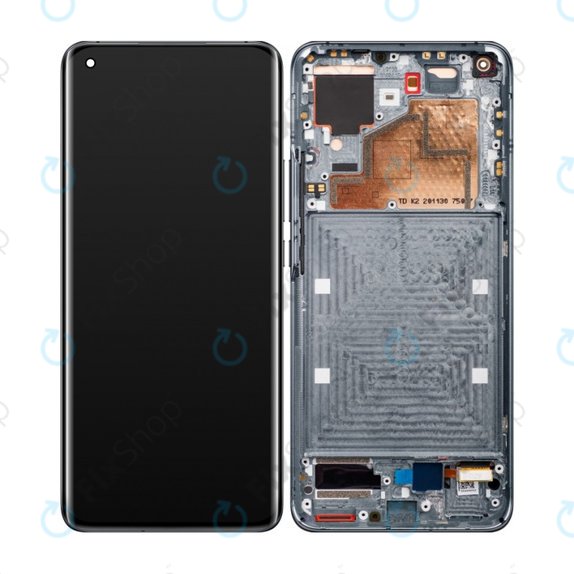Xiaomi Mi 11 M2011K2G - LCD zaslon + zaslon osjetljiv na dodir + okvir (Midnight Gray) OLED