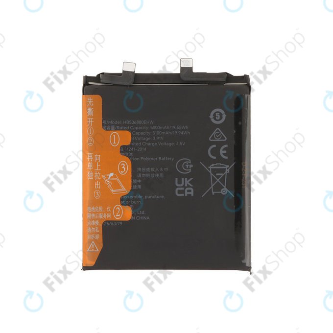 Baterija za Honor Magic5 Pro PGT-N19, 5100mAh, HB536880EHW, Genuine Service Pack