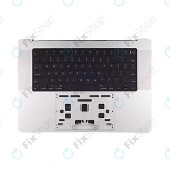 Gornji okvir tipkovnice za MacBook Pro 14", A3112 (2024), s US tipkovnicom i baterijom, Silver, 661-42513, Genuine Apple