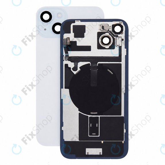 Staklo stražnjeg kućišta za iPhone 15 Plus, Black, Pulled A