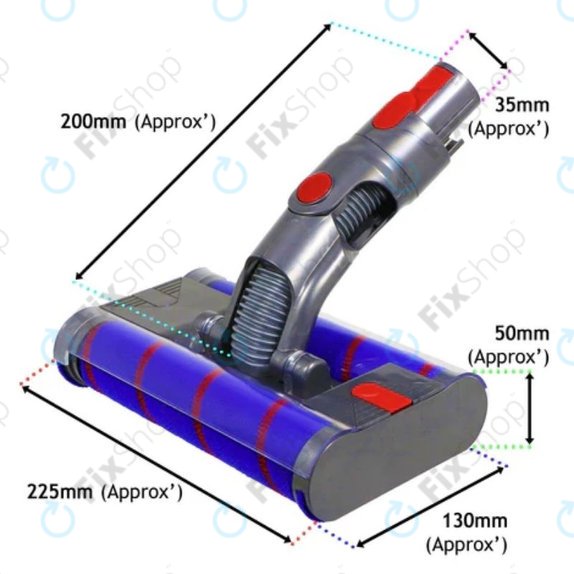 Dyson V-series, Outsize - Glava s dvostrukim valjkom