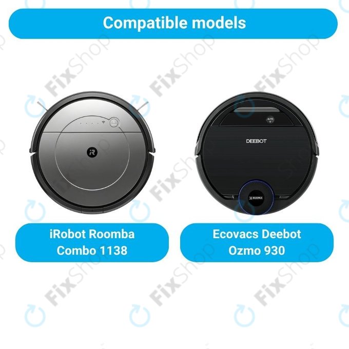 Set rezervnih dijelova za iRobot Roomba Combo 1138, Ecovacs Deebot Ozmo 930 (2x Glavne četke, 4x Filteri, 4 para bočnih četki, 4x Krpice za mop)