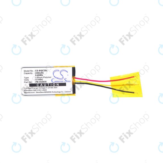 Baterija za Bose QC20, 240mAh, Li-Pol, 3.7V, PR-452035, HQ
