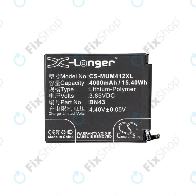 Xiaomi Redmi Note 4X - Baterija BN43 4000mAh HQ