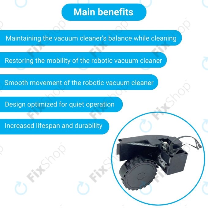 Roidmi EVE Plus - Kotač s motorom (desno) (Crna)