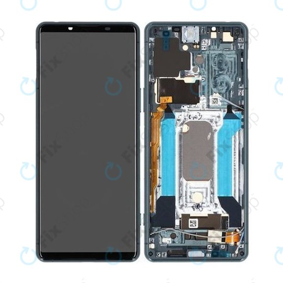 Sony Xperia 5 III - LCD zaslon + staklo osjetljivo na dodir + okvir (zeleno) - A5033716A Originalni servisni paket