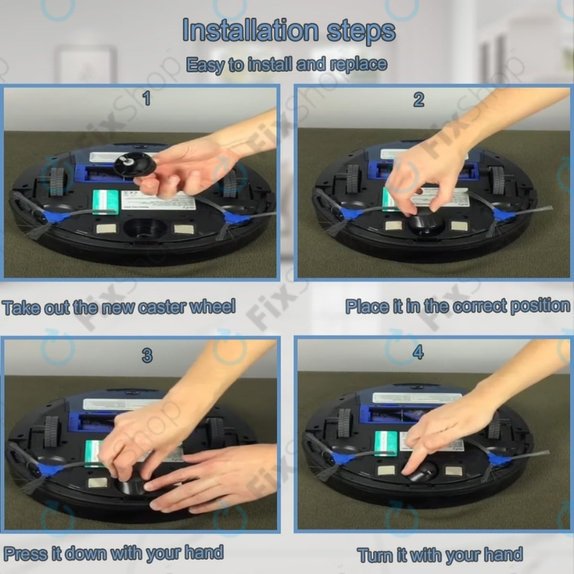 Eufy Robovac-series - Prednji kotač (crni )
