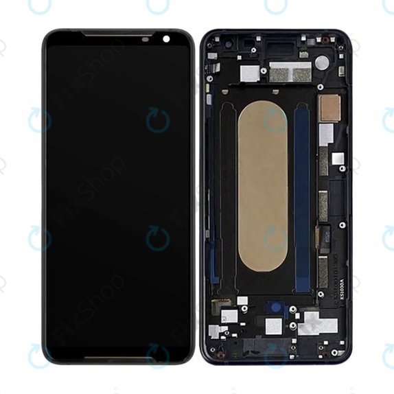Asus ROG Phone 2 ZS660KL - LCD zaslon + zaslon osjetljiv na dodir + okvir (crni) OLED