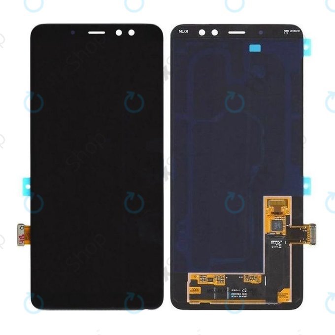 Samsung Galaxy A8 Plus A730F (2018) - LCD zaslon + zaslon osjetljiv na dodir (crni) - GH97-21534A Originalni servisni paket