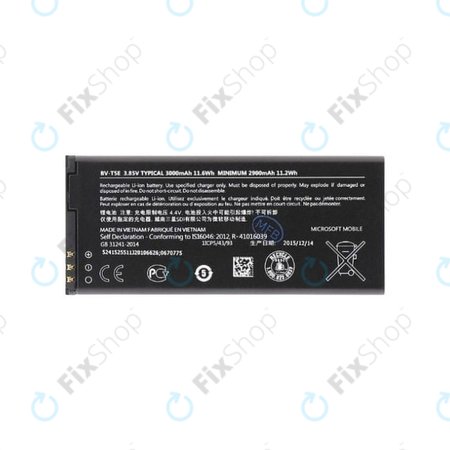 Microsoft Lumia 950, 950 LTE, 950 Dual - Baterija BV-T5E 2900mAh