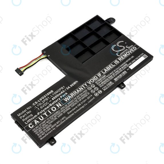 Baterija za Lenovo Yoga 510 14, Yoga 510 15, 4600mAh, Li-Pol, 7.6V, L15L2PB1, HQ