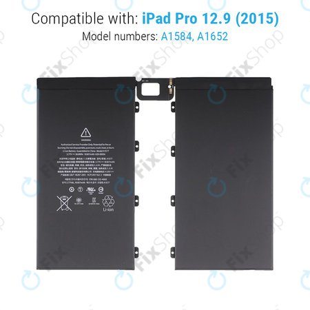 Apple iPad Pro 12.9 (1. generacija 2015.) - Baterija 10307 mAh