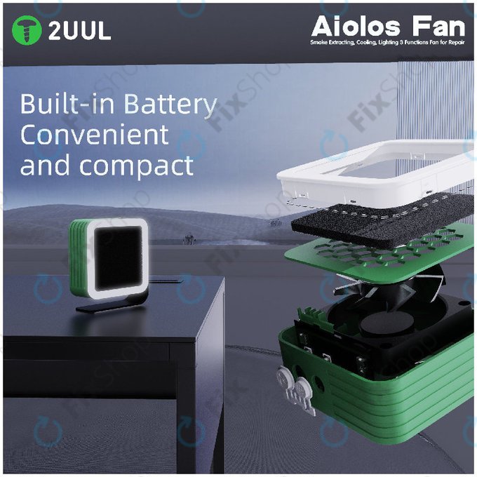 Odvod dima i ventilator za hlađenje s LED osvjetljenjem, 2UUL DA98