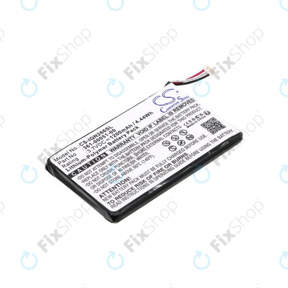 Baterija za Garmin Nüvi 2660, 1200mAh, Li-Pol, 3.7V, 361-00051-00, HQ