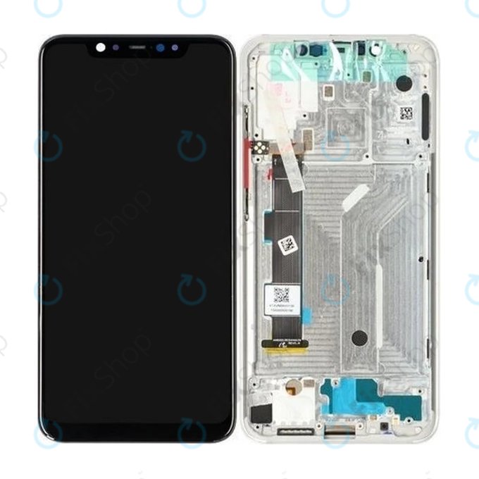 Xiaomi Mi 8 - LCD zaslon + zaslon osjetljiv na dodir + okvir (srebrni) - 560310020033, 560310002033 Originalni servisni paket