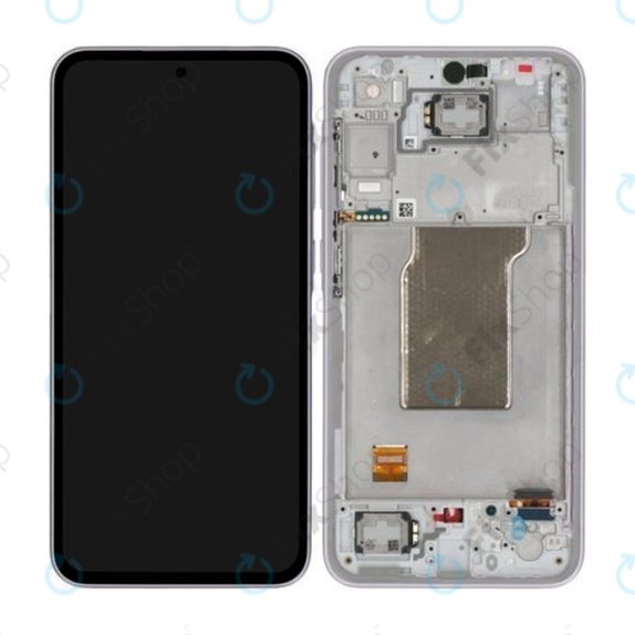 Samsung Galaxy A35 A356B - LCD zaslon + zaslon osjetljiv na dodir + okvir (Awesome Lilac) - GH82-34221C Genuine Service Pack