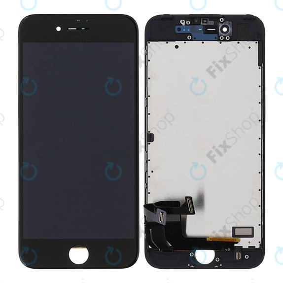 Zaslon za iPhone 7, Black, Dodirni ekran s okvirom