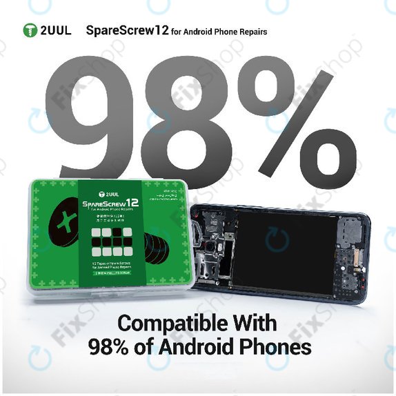 Set Phillips vijaka za Android servise, 2UUL SC12, 1200kom/pak