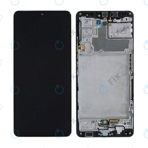 Samsung Galaxy A42 5G A426B - LCD zaslon + zaslon osjetljiv na dodir + okvir (Prism Dot Black) - GH82-24375A, GH82-24376A Originalni servisni paket