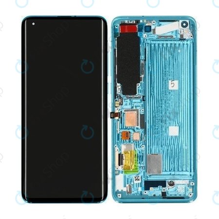 Xiaomi Mi 10 M2001J2G - LCD zaslon + zaslon osjetljiv na dodir + okvir (koraljno zelena) - 56000600J200 Originalni servisni paket