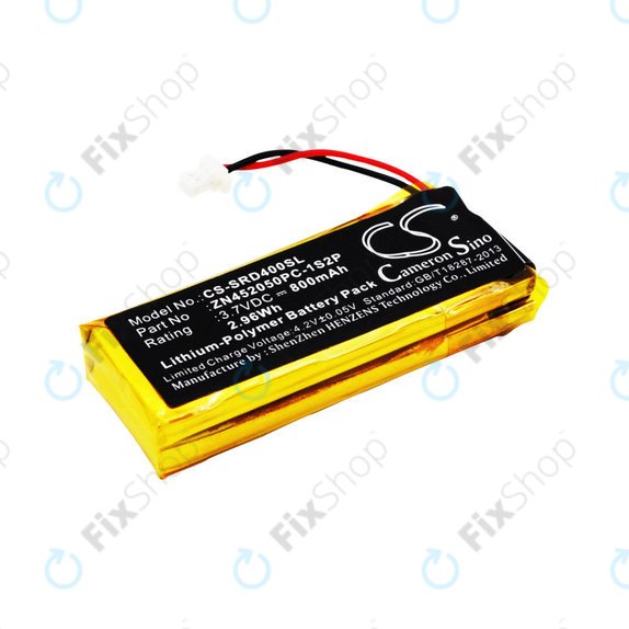 Baterija za Cardo Scala Rider G4, 800mAh, Li-Pol, 3.7V, ZN452050PC-1S2P, HQ