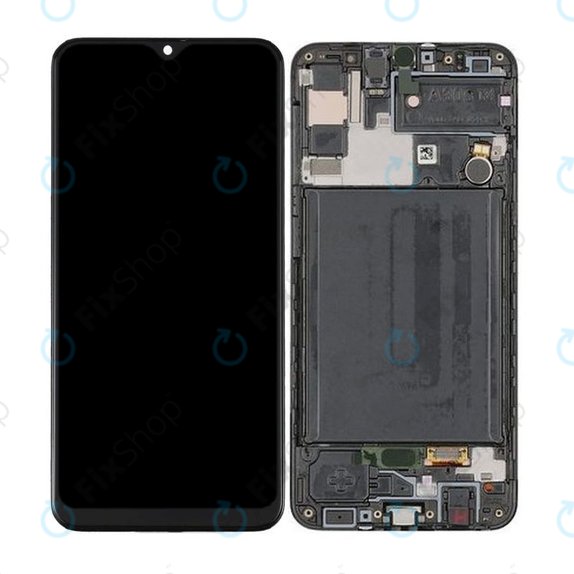 Samsung Galaxy A30s A307F - LCD zaslon + zaslon osjetljiv na dodir + okvir OLED (Prism Crush Black)