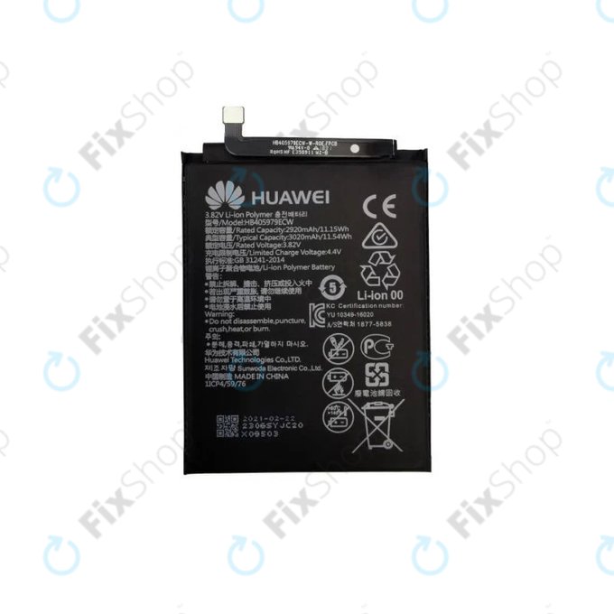 Huawei Nova CAN-L11, Y5 (2017), P9 Lite Mini, Honor 6A (Pro), Y5 (2019), Y6 (2017) MYA-L03, Y6 (2019) - Baterija HB405979ECW 2920mAh - 24022116, 24022610, 24022965, 2402 2837