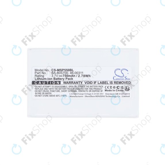 Baterija za Cipherlab 8300-L, Metrologic MK5502, 750mAh, Li-Ion, 3.7V, BA-80S700, HQ