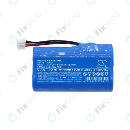 Baterija za NEXGO N3, N5, 5100mAh, Li-Ion, 3.7V, GX02, HQ
