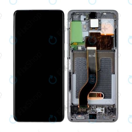 Samsung Galaxy S20 Plus G985F - LCD zaslon + zaslon osjetljiv na dodir + okvir (Cosmic Gray) - GH82-22134E, GH82-22145E Originalni servisni paket
