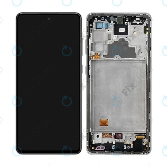 Samsung Galaxy A72 A725F, A726B - LCD zaslon + zaslon osjetljiv na dodir + okvir (crni) OLED