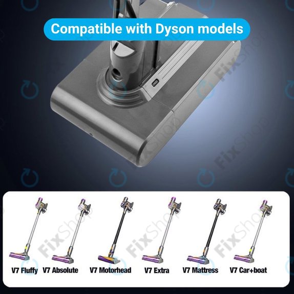 Dyson V7 - Baterija Li-Ion 2500mAh HQ
