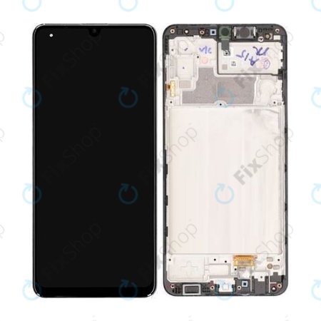 Samsung Galaxy M32 M325F - LCD zaslon + zaslon osjetljiv na dodir + okvir (crni) - GH82-25981A, GH82-26193A Originalni servisni paket