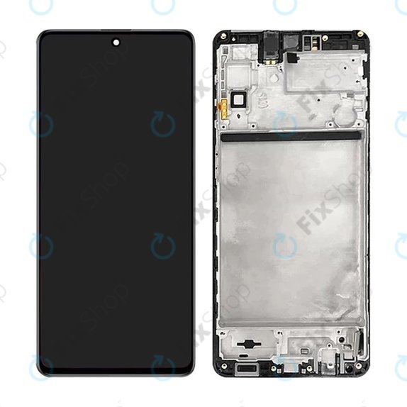 Samsung Galaxy M51 M515F - LCD zaslon + zaslon osjetljiv na dodir + okvir (Celestial Black) TFT