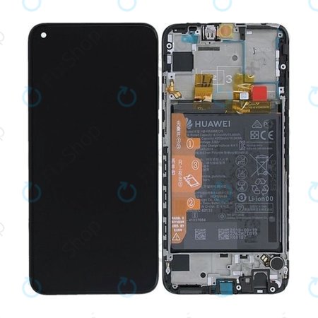 Huawei P Smart (2019), P Smart Plus (2019) - LCD zaslon + zaslon osjetljiv na dodir + okvir + Baterija (Midnight Black) - 02352JEY, 02352JFA Genuine Service Pack
