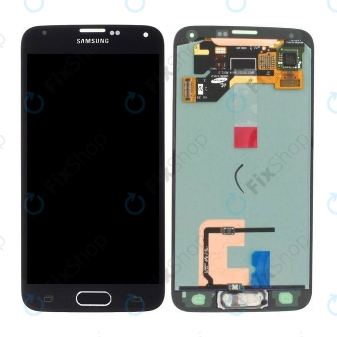 Samsung Galaxy S5 G900F - LCD zaslon + zaslon osjetljiv na dodir (ugljeno crna) - GH97-15959B, GH97-15734B Originalni servisni paket
