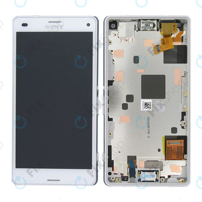 Sony Xperia Z3 Compact D5803 - LCD zaslon + zaslon osjetljiv na dodir + okvir (White) TFT