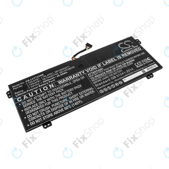 Punjač za Lenovo Yoga 720-13, 730-13, 6000mAh, Li-Pol, 7.68V, L16L4PB1, HQ
