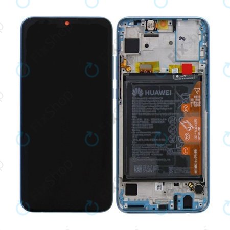 Huawei Honor 10 Lite - LCD zaslon + zaslon osjetljiv na dodir + okvir + baterija (nebesko plava) - 02352HGU Genuine Service Pack