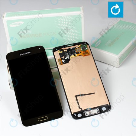 Samsung Galaxy S5 G900F - LCD zaslon + zaslon osjetljiv na dodir (bakreno zlatno) - GH97-15959D, GH97-15734D Originalni servisni paket