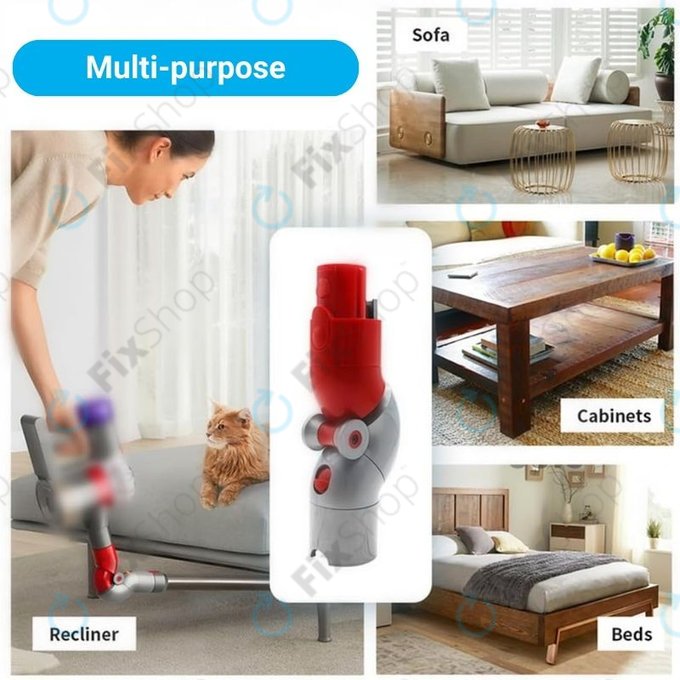 Dyson V-series, Outsize, Omni-glide - Flex adapter