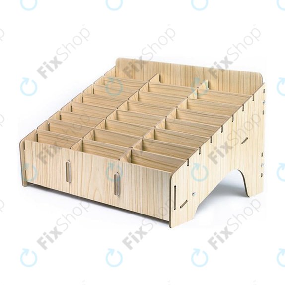 Univerzalno drveno postolje / organizator za telefone s 24 pretincima