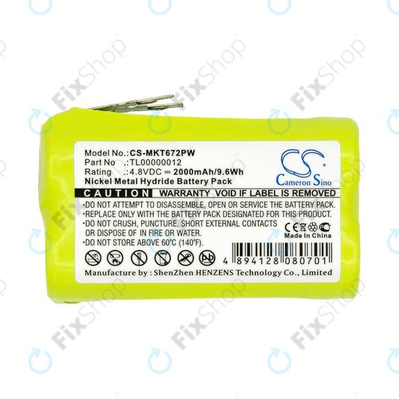 Baterija za Makita 6722D, 6723DW, 2000mAh, Ni-MH, 4.8V, TL00000012, HQ