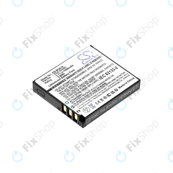 Baterija za Panasonic Lumix DMC, 1050mAh, Li-Ion, 3.7V, DMW-BCE10, HQ